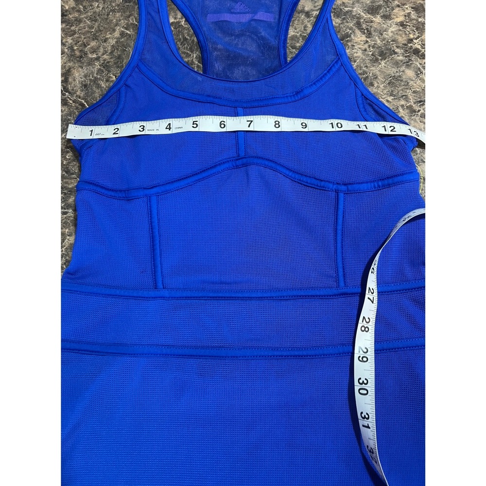 Adidas by Stella McCartney Royal Blue Mesh Racerback Tennis Court Dress Luxury - Picture 2 of 12